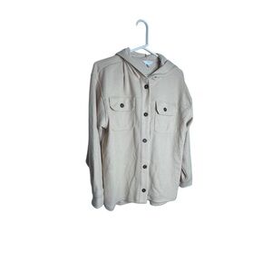 Time and Tru Tan Hooded Jacket